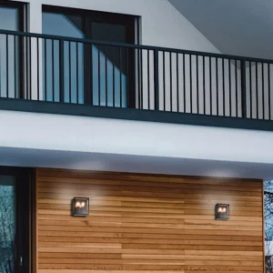 Aplique de pared Verbier I Negro